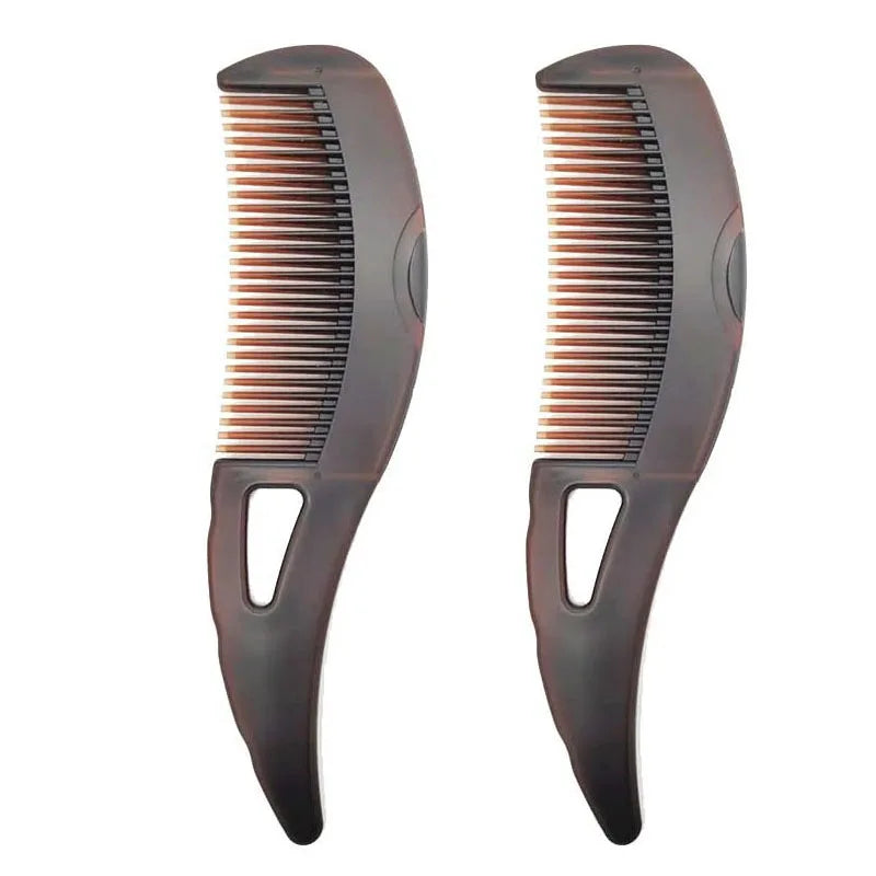 2pcs Dandruff Comb Set Hollow Tooth Button Combs Detoxing Comb Energy Massage Comb Scalp Psoriasis Combs Dandruff Removal Combs