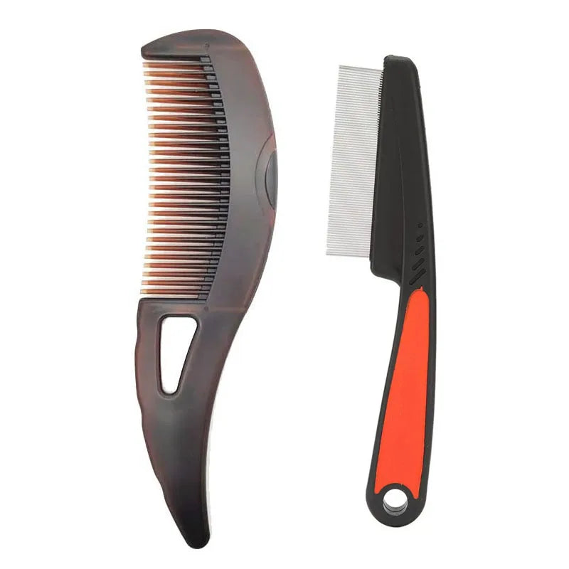 2pcs Dandruff Comb Set Hollow Tooth Button Combs Detoxing Comb Energy Massage Comb Scalp Psoriasis Combs Dandruff Removal Combs