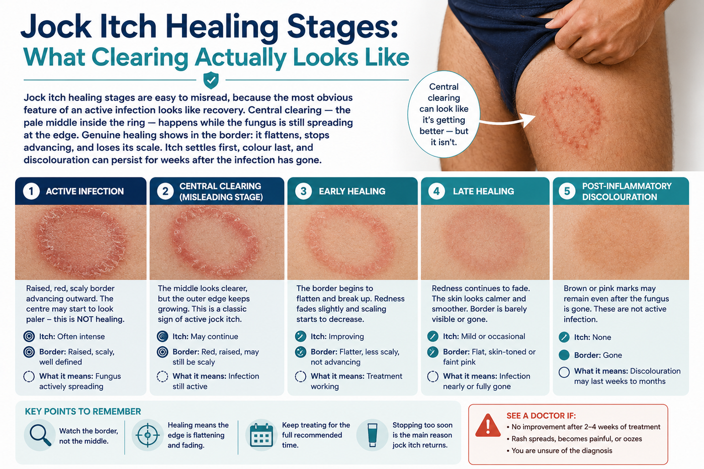 Jock Itch Healing Stages