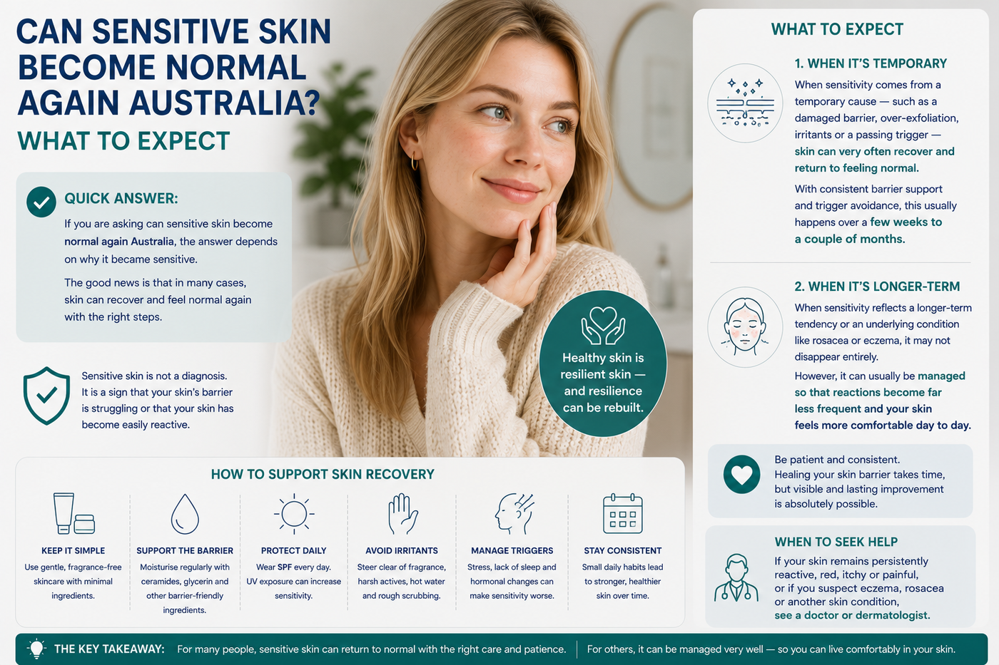 Can Sensitive Skin Become Normal Again Australia