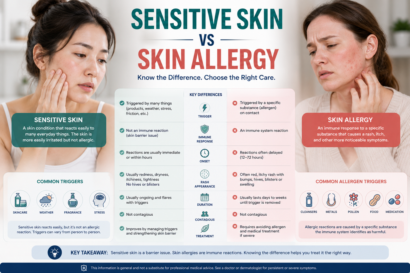 Sensitive Skin vs Skin Allergy Australia