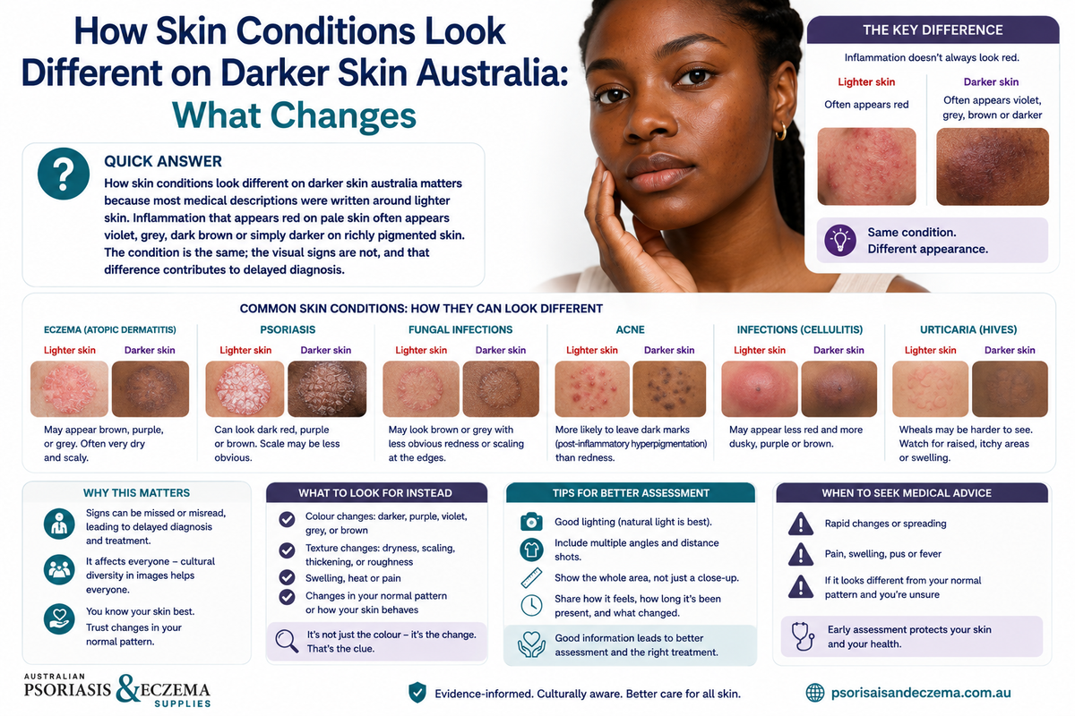 How Skin Conditions Look Different on Darker Skin Australia