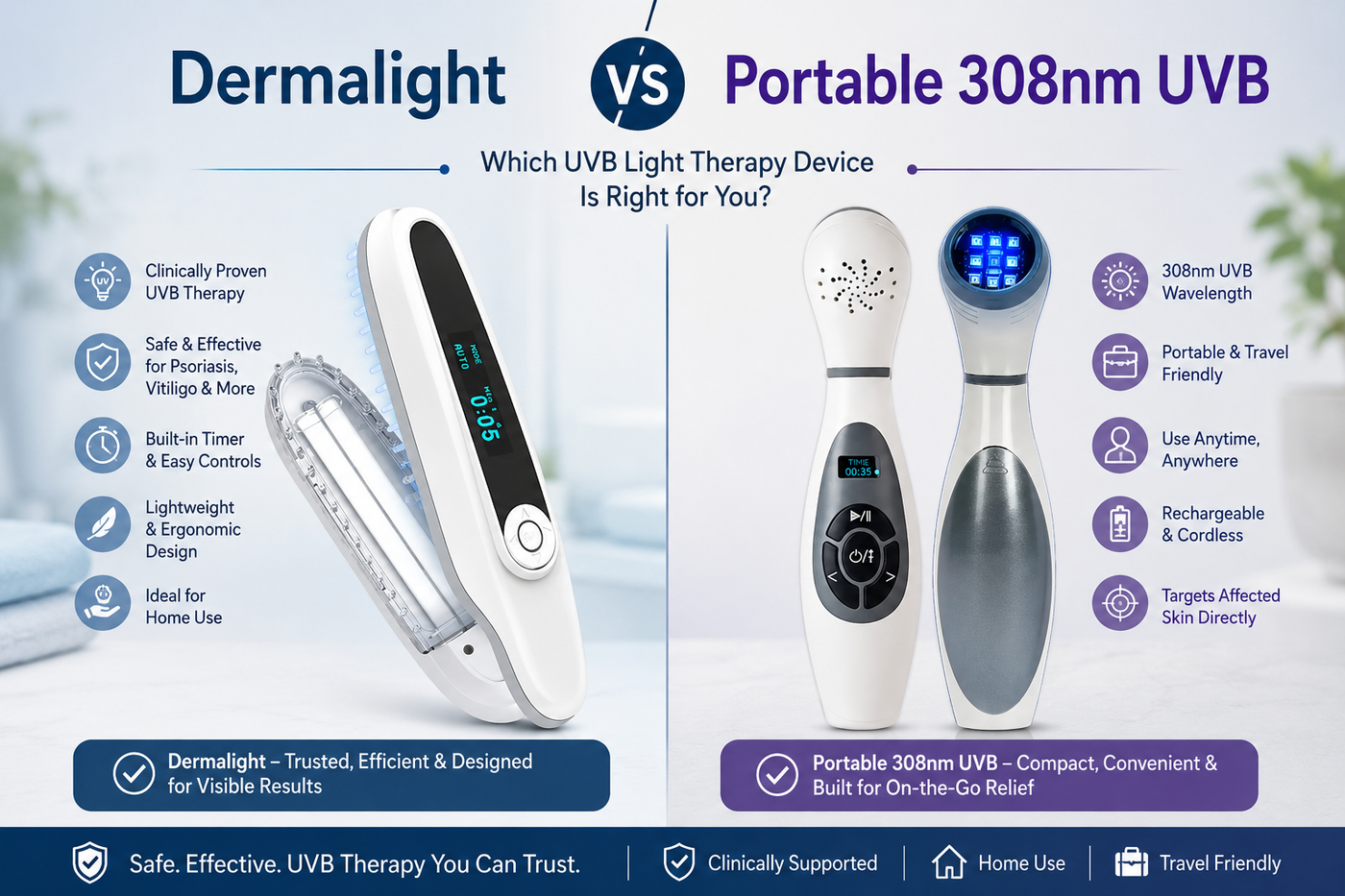 Dermalight vs Portable 308nm UVB Australia