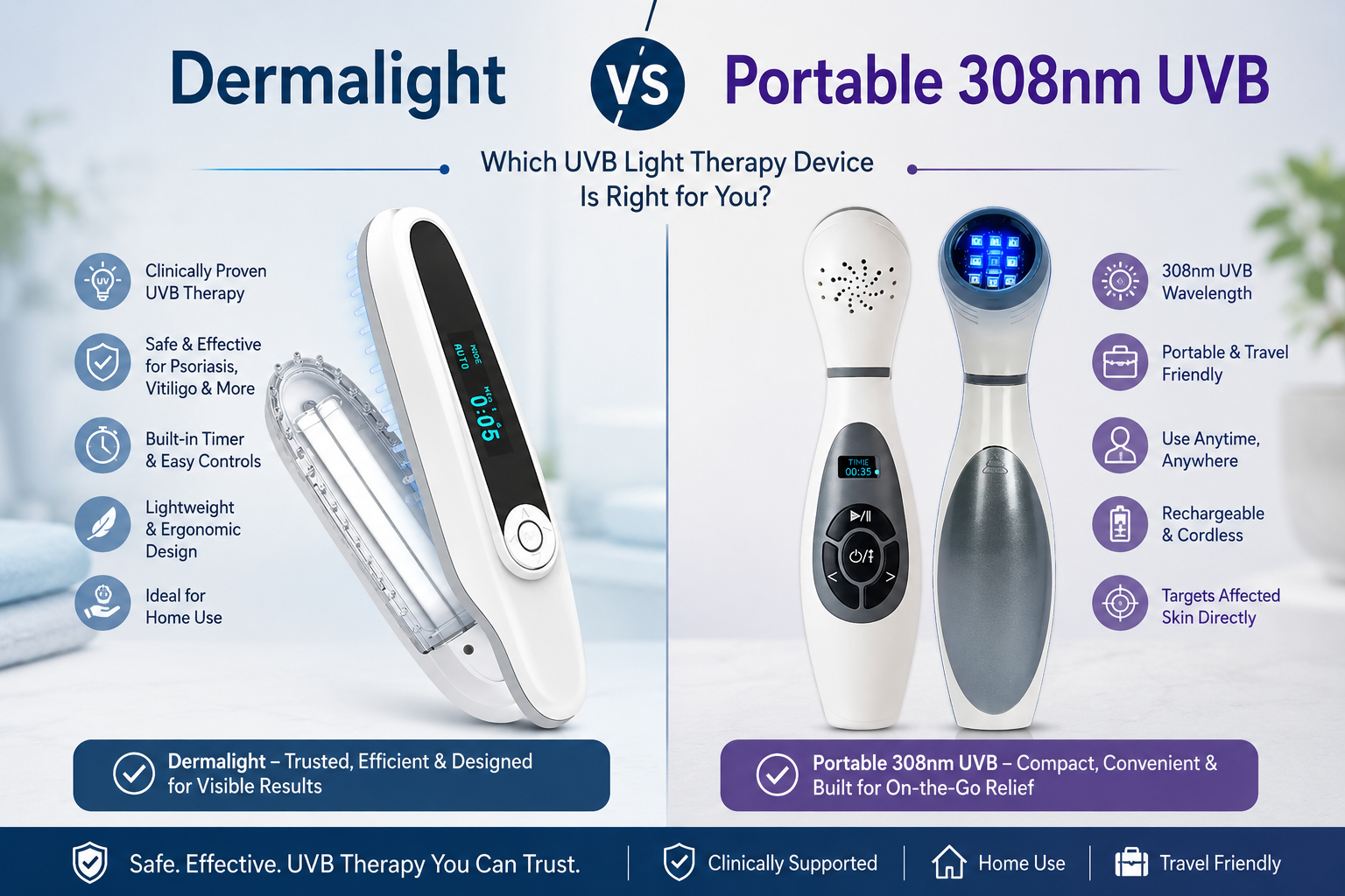 Dermalight vs Portable 308nm UVB Australia