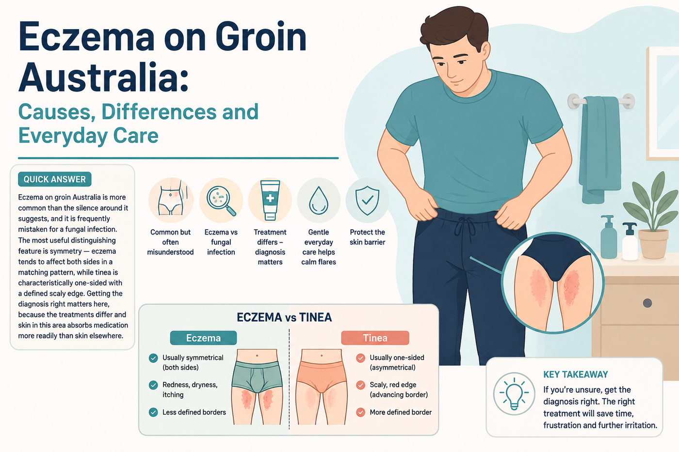 Eczema on Groin Australia