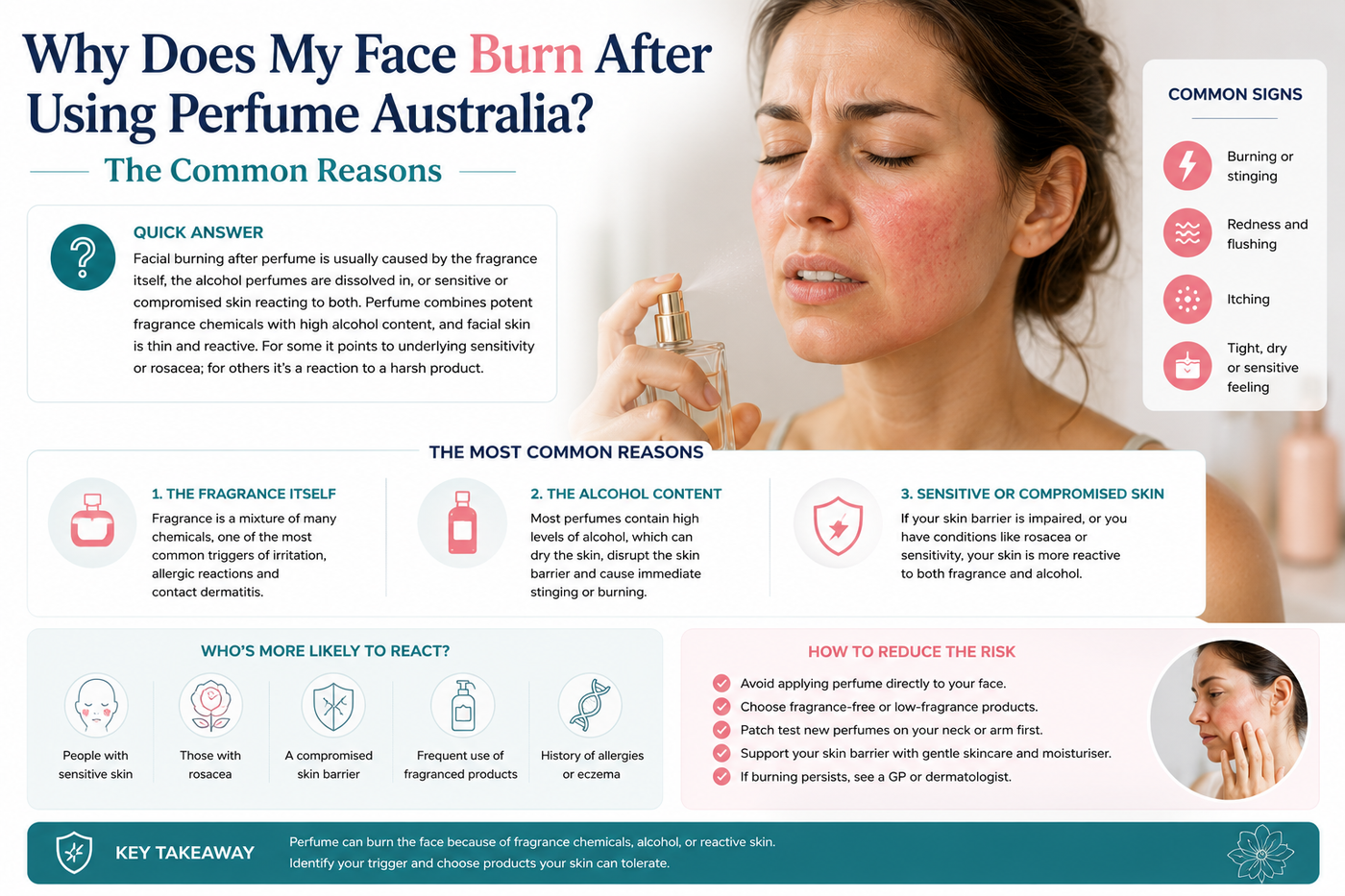 Why Does My Face Burn After Using Perfume Australia