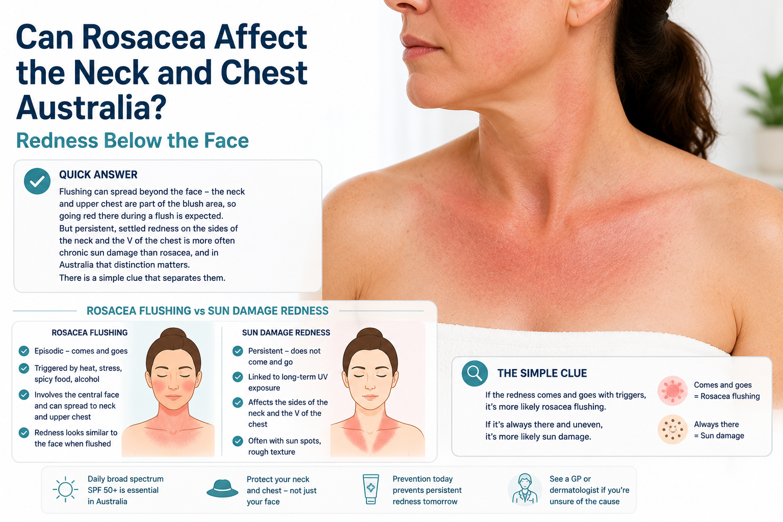 Can Rosacea Affect the Neck and Chest Australia