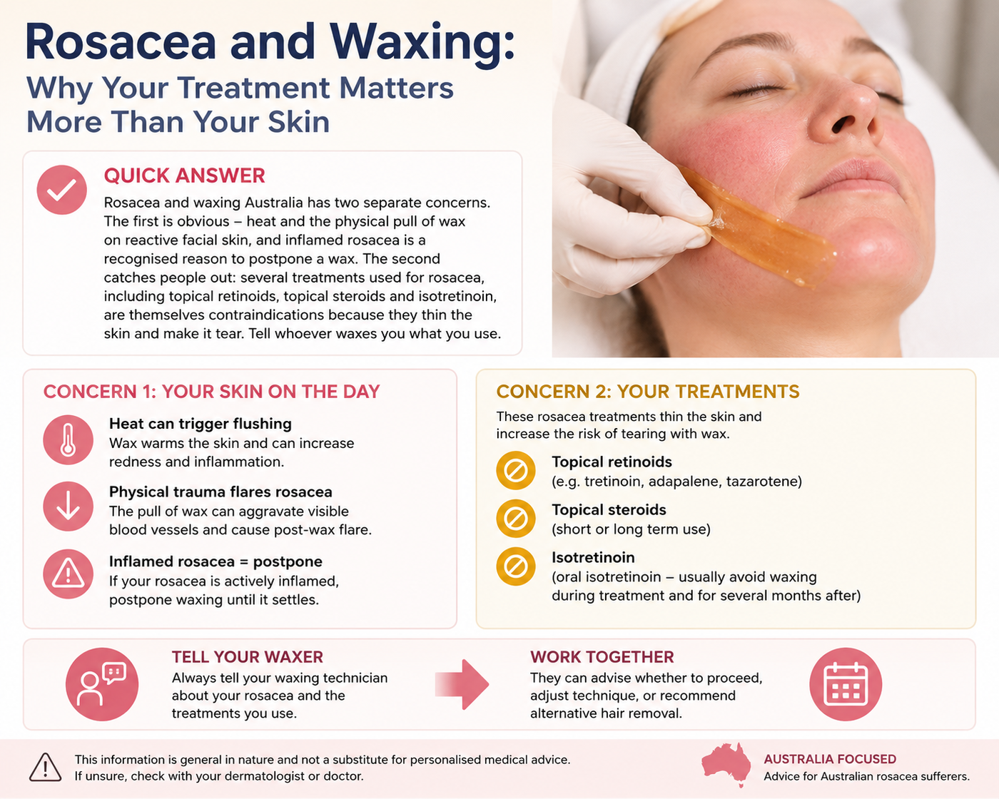 Rosacea and Waxing Australia