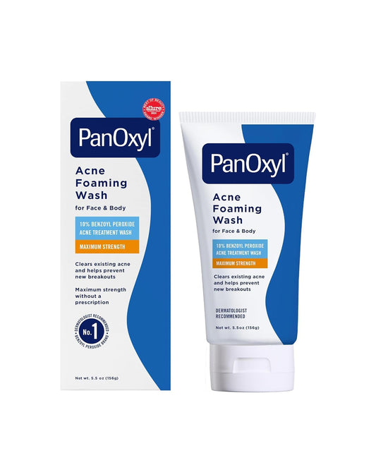 PanOxyl Acne Foaming Wash 10% Benzoyl Peroxide 5.5 oz (156 g)