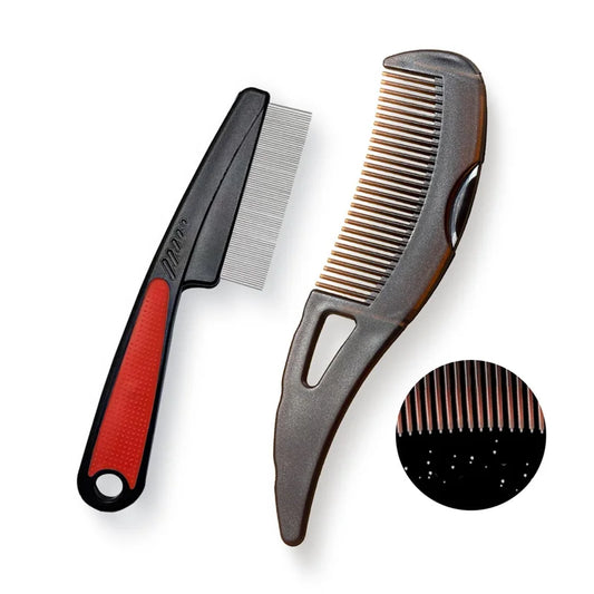 2pcs Dandruff Comb Set Hollow Tooth Button Combs Detoxing Comb Energy Massage Comb Scalp Psoriasis Combs Dandruff Removal Combs