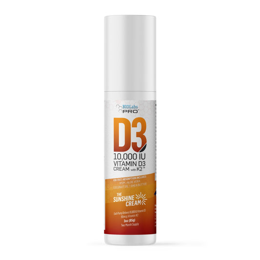 Vitamin D3 cream with Vitamin K2 for daily wellness