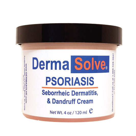 Psoriasis care cream for dry flaky skin jar