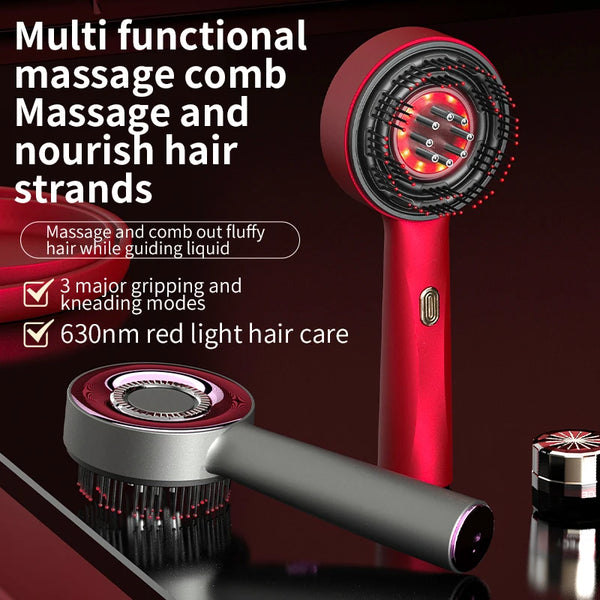 Red light scalp massage device for scalp comfort