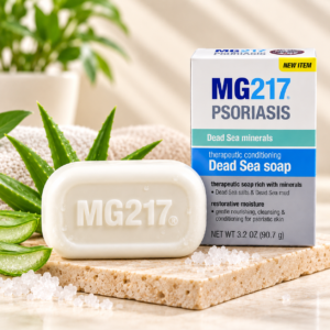 MG217 Psoriasis Dead Sea Salt & Mud Dual Bar Soap 90.7g