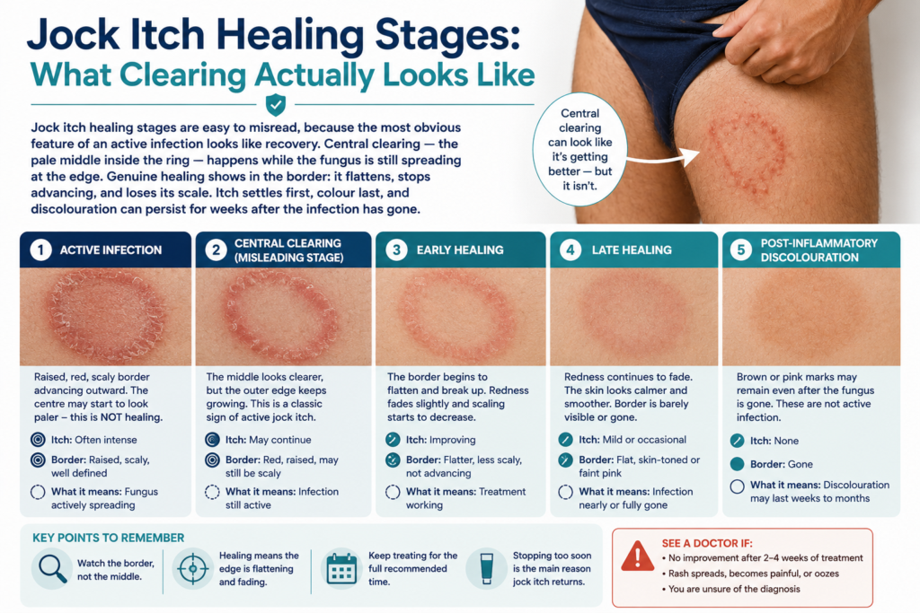 Jock Itch Healing Stages