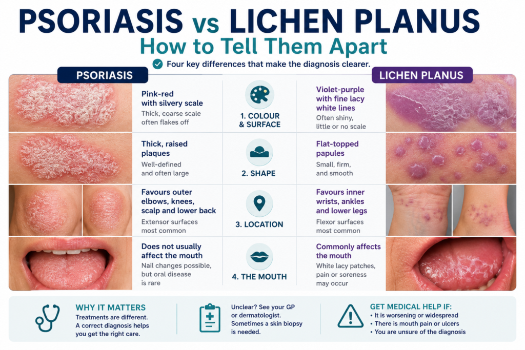 Psoriasis vs Lichen Planus Australia